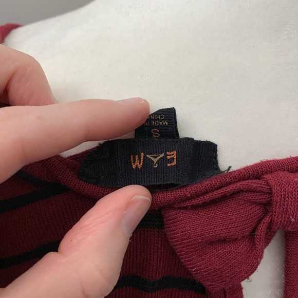 E Hanger M Bow Tie Stripe Top - Picture 5 of 5